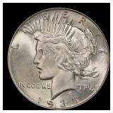 1935-p Peace Dollar $1 Grades ms65
