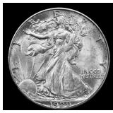 1929-s Walking Liberty Half Dollar 50c ms63 USCG