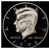 1996-s Proof Kennedy Half Dollar 50c pr70 dcam SEG
