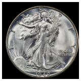 1940-s Walking Liberty Half Dollar 50c Grades ms65