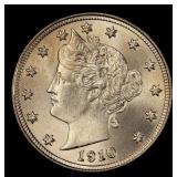 1910 Liberty Nickel Near Top Pop 5c ms66+ SEGS