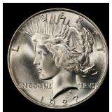 1927-d Peace Dollar Near Top Pop $1 ms66 SEGS