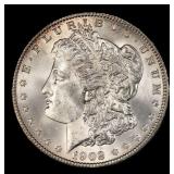 1902-p Morgan Dollar $1 Grades ms63+