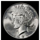 1934-p Peace Dollar $1 Grades ms65