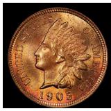 1905 Indian Cent 1c Grades ms66 rb