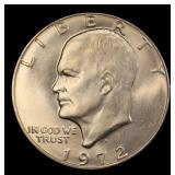 1972-d Eisenhower Dollar Near Top Pop $1 ms67 SEGS