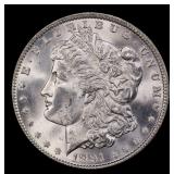 1891-p Morgan Dollar $1 ms64+ SEGS