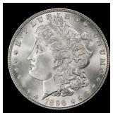 1896-p Morgan Dollar $1 Grades ms66