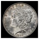 1890-p Morgan Dollar $1 Grades ms62+
