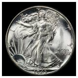 1943-d Walking Liberty Half Dollar Near Top Pop 50