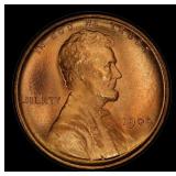 1909-p Lincoln Cent TOP POP! 1c ms67+ rd SEGS
