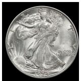 1934-d Walking Liberty Half Dollar 50c Grades ms63