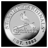St. Louis Cardinals MLB Team - 1 oz Silver Round R