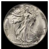 1945-s Walking Liberty Half Dollar 50c Grades ms66