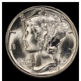 1945-p Mercury Dime Near Top Pop! 10c ms67+ SEGS