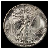 1944-d Walking Liberty Half Dollar 50c ms66+ SEGS