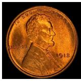 1912-p Lincoln Cent 1c Grades ms65 rd
