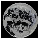 2020 Tuvalu $1 Venom Marvel Series Coin - 1 oz Sil