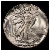1942-p Walking Liberty Half Dollar 50c ms67 SEGS