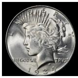 1934-d Peace Dollar $1 ms65 SEGS