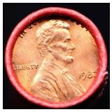 BU Shotgun Lincoln 1c roll, 1982-p 50 pcs Bank Wra