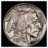 1936-d Buffalo Nickel 5c Grades ms66+