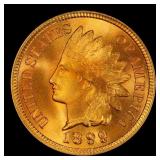 1899 Indian Cent Near Top Pop! 1c ms67 rd SEGS