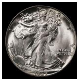 1937-d Walking Liberty Half Dollar TOP POP! 50c ms