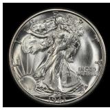 1943-s Walking Liberty Half Dollar 50c Grades ms66