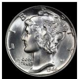 1944-p Mercury Dime Near Top Pop! 10c ms68 FSB SEG