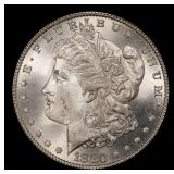 1880-p Morgan Dollar $1 Grades ms65