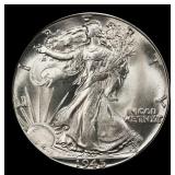 1945-d Walking Liberty Half Dollar Near Top Pop 50