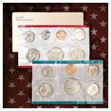 1980-1999 2 Decades Mint Set Run - 224 Coins, 18 C