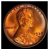 1938-d Lincoln Cent Near Top Pop 1c ms67+ rd SEGS