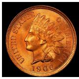 1906 Indian Cent Near Top Pop! 1c ms66 rd SEGS