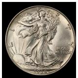 1936-p Walking Liberty Half Dollar 50c ms66+ SEGS