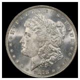 1878-p 7tf Morgan Dollar $1 Grades ms62