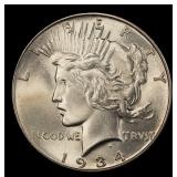 1934-p Peace Dollar $1 Grades ms65