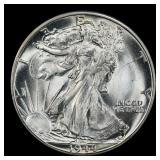 1944-d Walking Liberty Half Dollar Near Top Pop 50