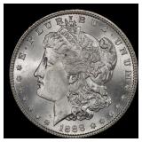 1888-p Morgan Dollar $1 Grades ms65+