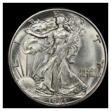 1943-s Walking Liberty Half Dollar 50c Grades ms65