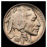 1915-p Buffalo Nickel 5c Grades ms65