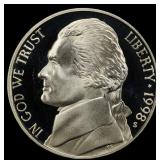 1998-s Proof Jefferson Nickel 5c pr70 dcam SEGS