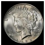 1928-s Peace Dollar $1 ms64+ SEGS