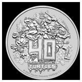 2024 Tuvalu $1 Teenage Mutant Ninja Turtles 40th A