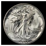 1942-s Walking Liberty Half Dollar 50c Grades ms65