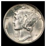 1941-d Mercury Dime 10c ms67 fsb SEGS