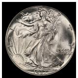 1937-p Walking Liberty Half Dollar 50c Grades ms66