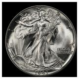 1943-d Walking Liberty Half Dollar Near Top Pop 50