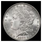 1883-p Morgan Dollar $1 Grades ms65+